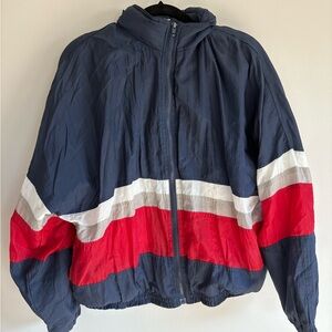 Vintage Colorblock Windbreaker Jacket